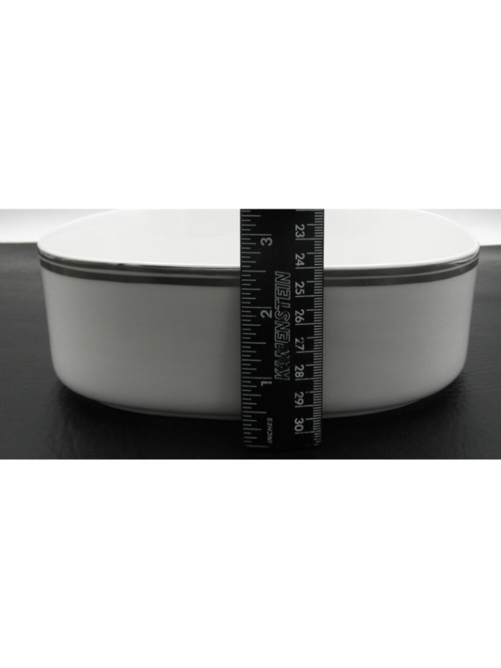 Rings by Block (Transitions) 8 Inch Square Vegetable Bowl Pattern Code: BLORIN - Picture 4 of 6